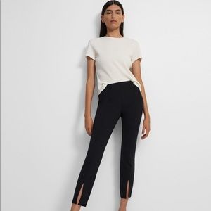 Theory slit pant in scuba